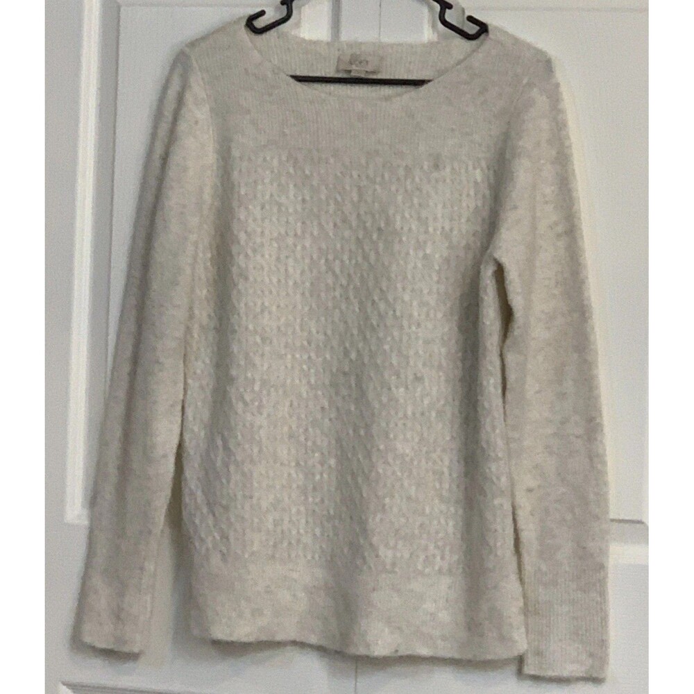Loft Sweater Women’s M Cream Tan Pullover Preppy Casual Luxury